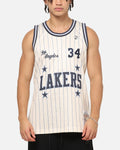 Mitchell & Ness Los Angeles Lakers Shaquille O'Neal #34 Playoff Energy Swingman Jersey Off White