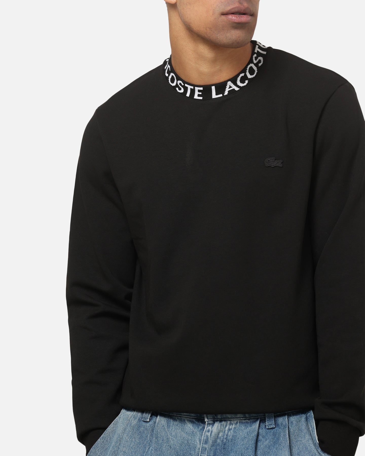 Lacoste Everyday Tech Crewneck Black