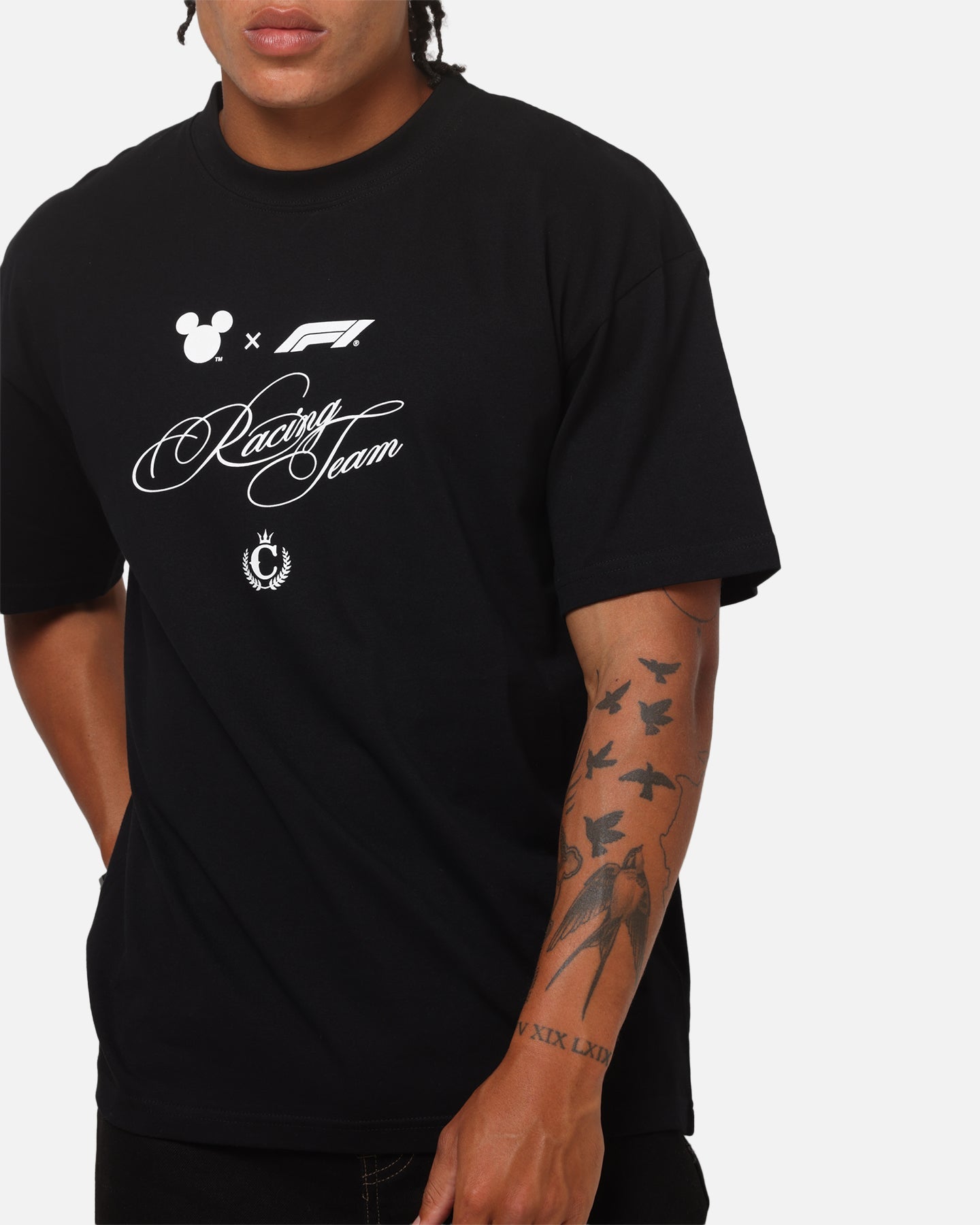 Culture Kings Disney x Formula 1Â® Mickey Helmet Vintage T-Shirt Black
