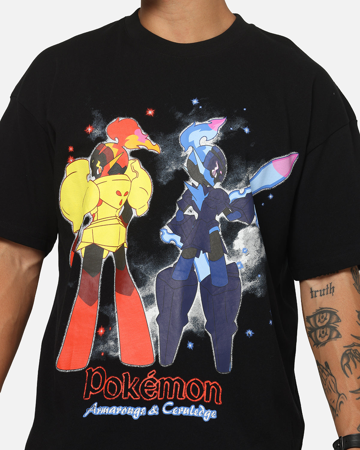 The PokÃ©mon Collection By 73Studio Armarouge And Ceruledge T-Shirt Black