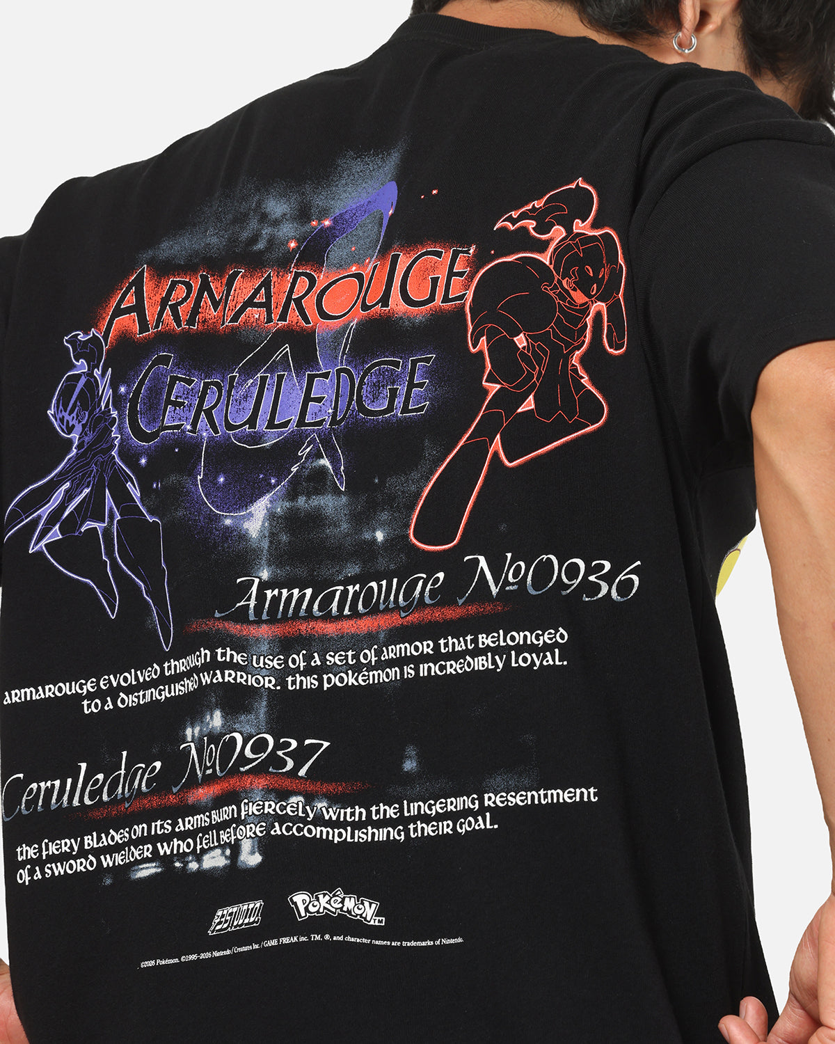 The PokÃ©mon Collection By 73Studio Armarouge And Ceruledge T-Shirt Black