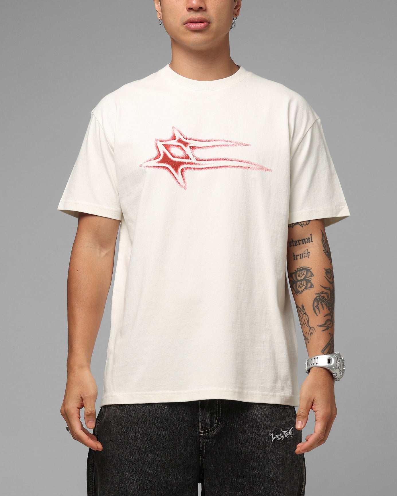 Loiter Afterimage T-Shirt Off White