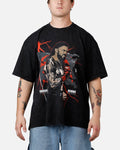 73Studio X WWE Wrestlemania 42 Roman Reigns T-Shirt Black Acidwash