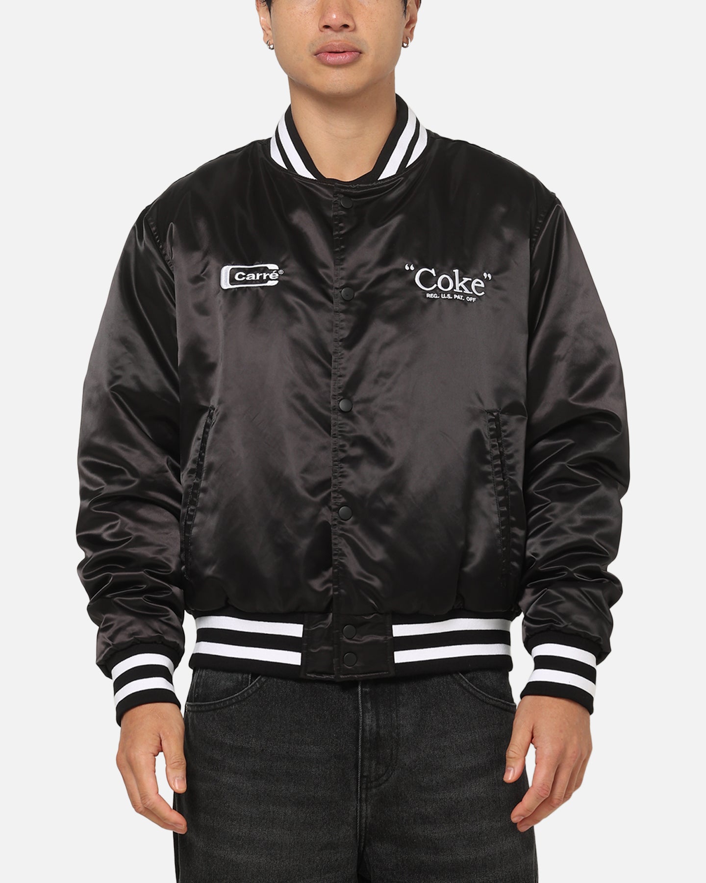 Carre CarrÃ© X Coca Cola Batter Up Stadium Jacket Black