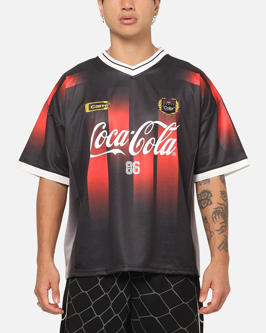 Carre CarrÃ© X Coca Cola Legacy Stripped Jersey Black/Red