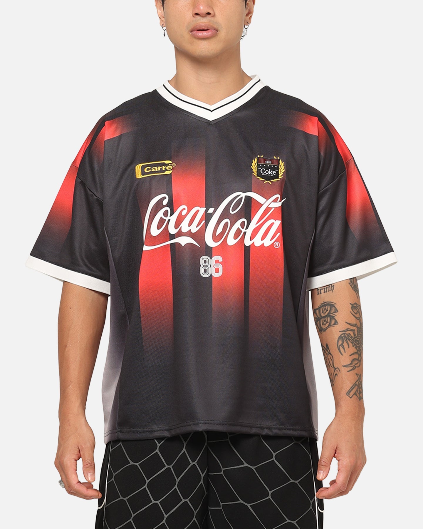 Carre CarrÃ© X Coca Cola Legacy Stripped Jersey Black/Red