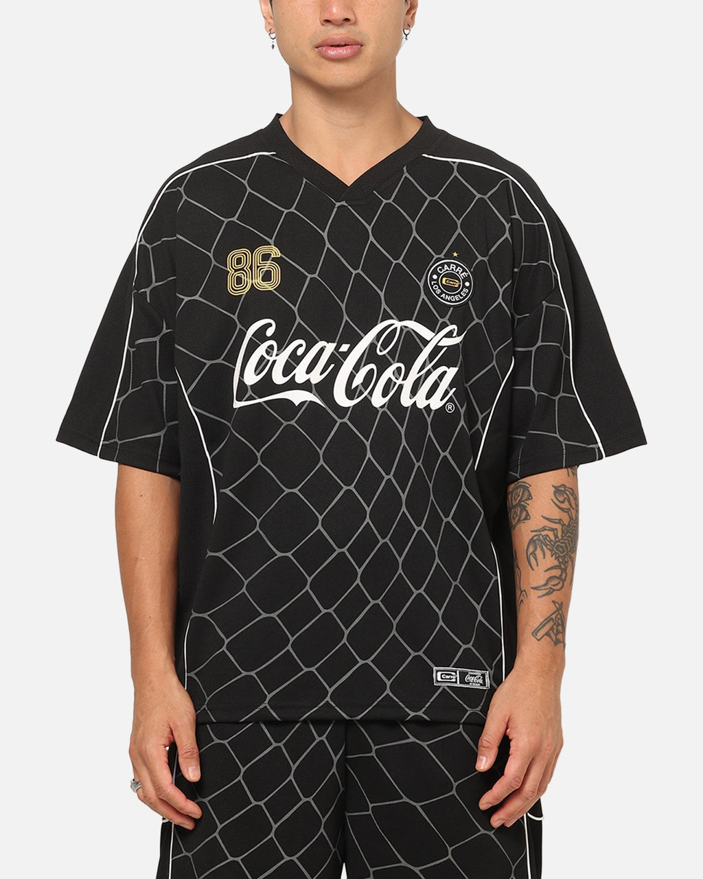 Carre CarrÃ© X Coca Cola The Grid Mesh Jersey Black