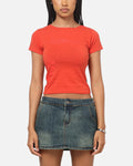 Ed Hardy Women's Rose Heart Baby T-Shirt Red/Black