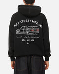 Key Street Low Standards Hoodie Black Acidwash