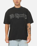 Ed Hardy Distressed Chrome T-Shirt Black