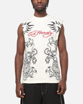 Ed Hardy Dragon Muscle T-Shirt Off White