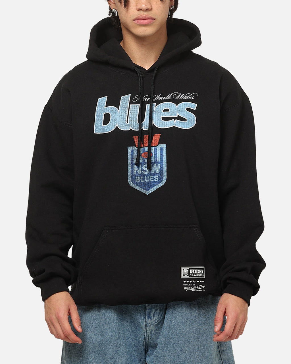 Mitchell & Ness New South Wales Blues 17 X Series Vintage Hoodie Black