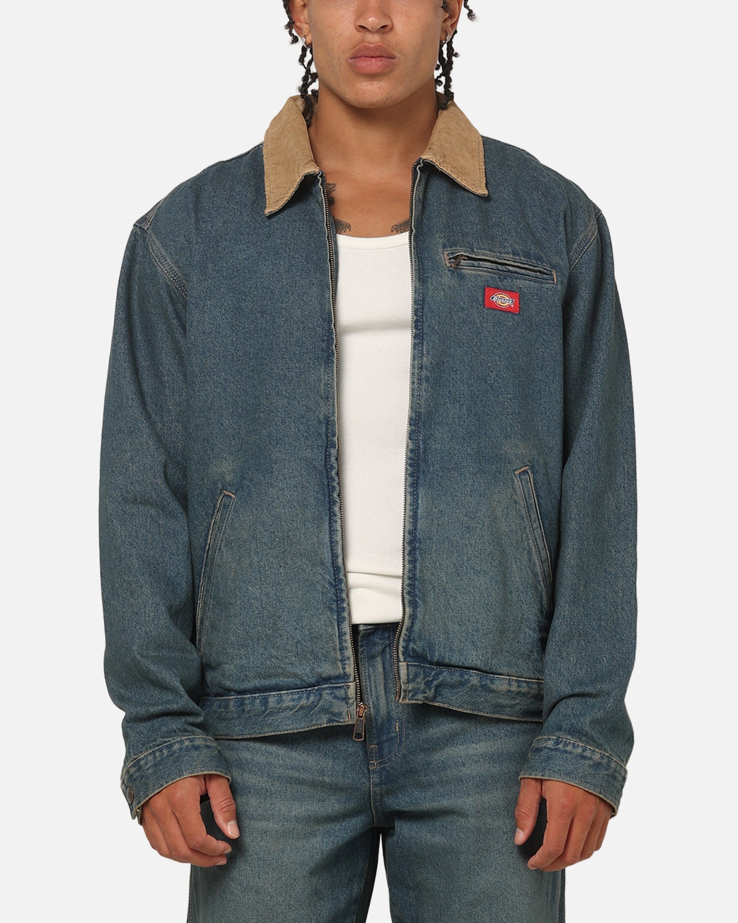 Dickies Denim Painter Jacket Khaki Tinted Blue
