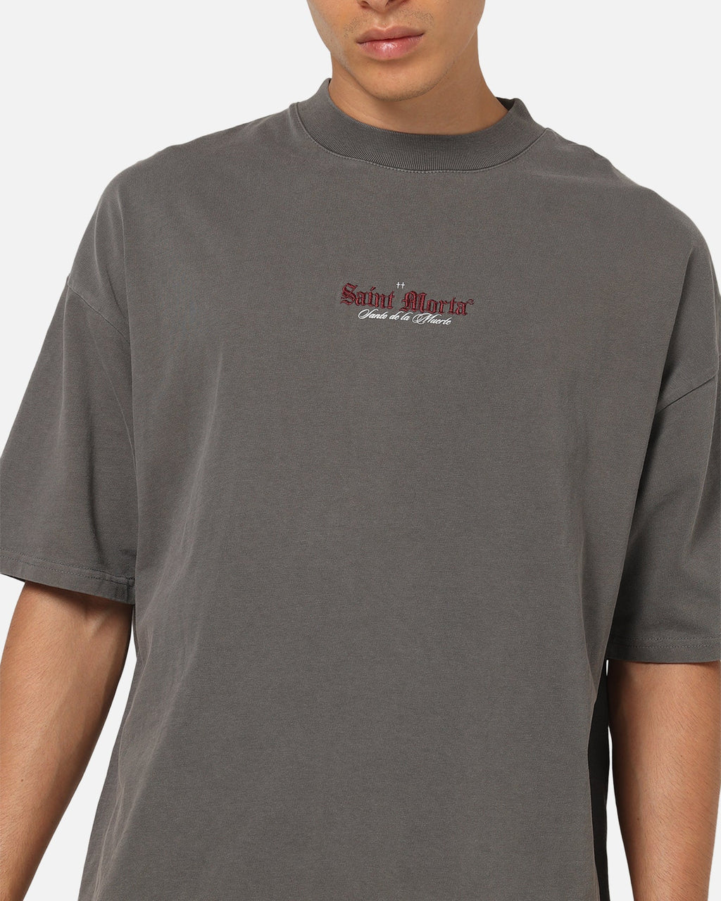 Saint Morta Divine Duty X T-Shirt Washed Charcoal