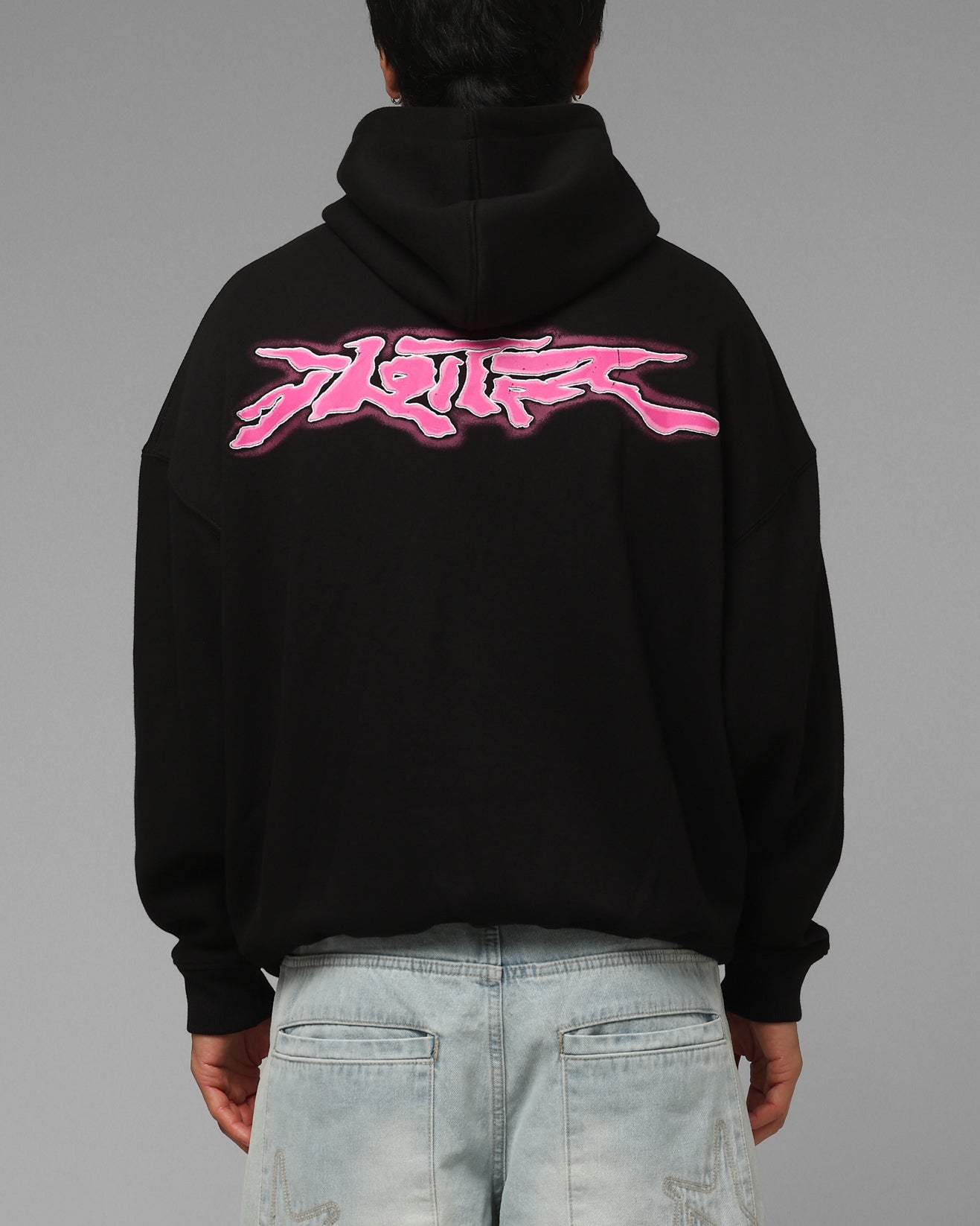 Loiter Cyber Logo Hoodie Black