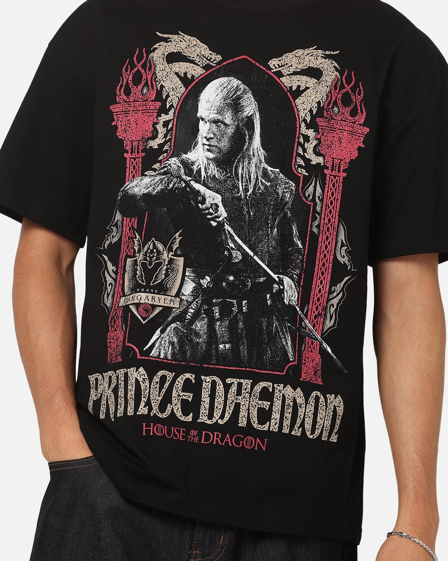 73Studio X House Of The Dragon Prince Of Daemon T-Shirt Black