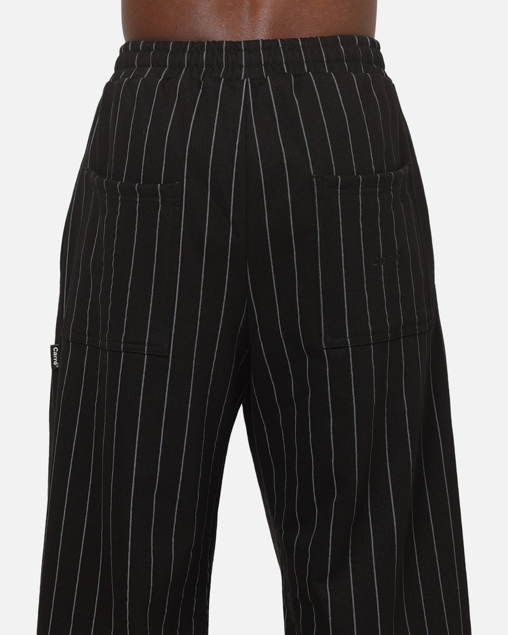 Carre Studio Trackpants Black Pinstripe