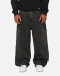 X-Large Baggy Cargo Bull Denim 91 Pants Black