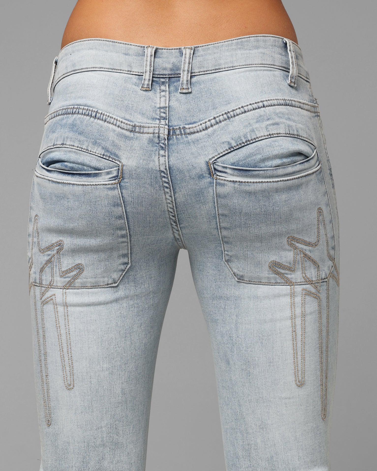 Loiter Women's Wraith Bootcut Jeans Blue Denim
