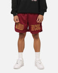 Bleacher Athletic Brisbane Broncos NRL Adult Basketball Shorts Maroon