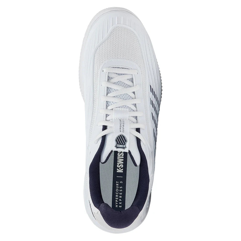 Men's Hypercourt Express 3 Clay Tennis Shoes White and Peacoat