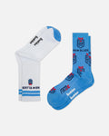 Foot-ies NSW Blues Icons Sneaker Socks 2 Pack White/Blue
