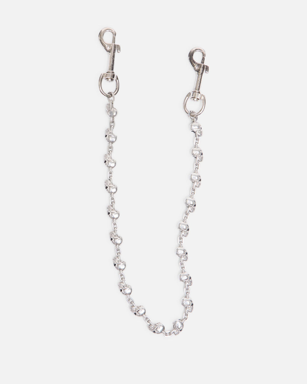 MNML Skull Wallet Chain Silver