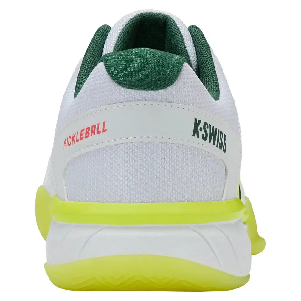 Men's Express Light Pickleball Shoes White and Neon Lime