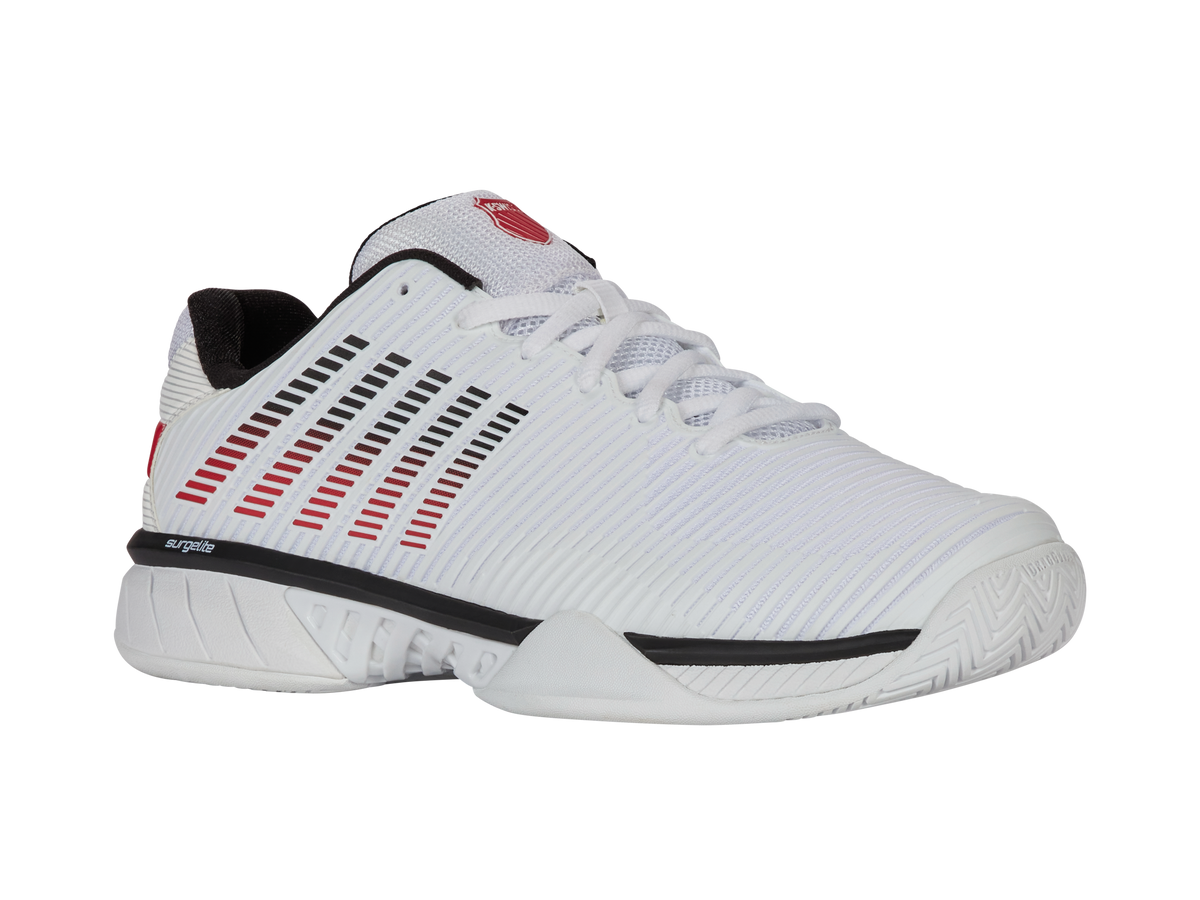 K-Swiss Men's Shoes Hypercourt Express 2-2E | White/Black/Mars Red
