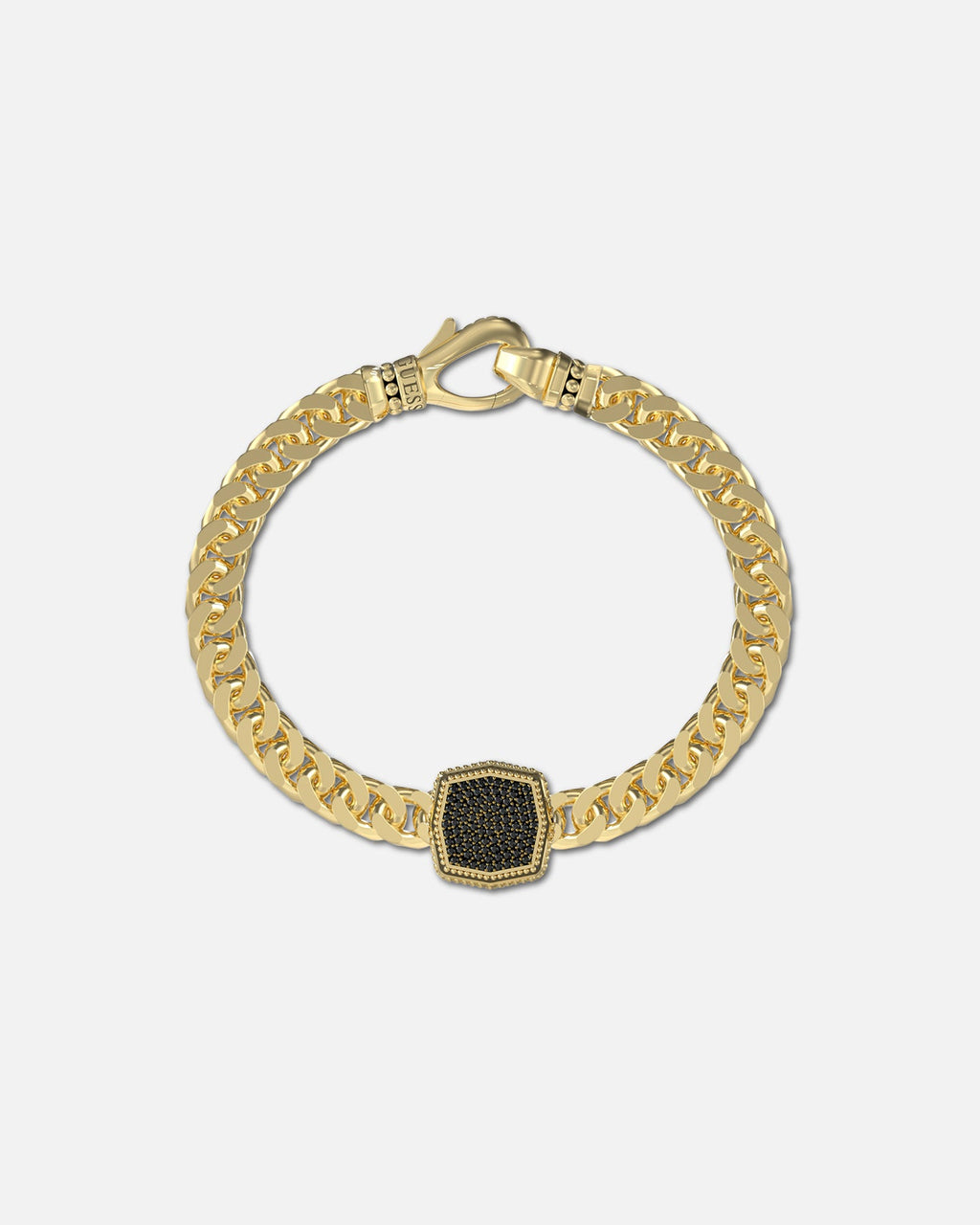 Guess Mainline Back To Black Octagon Bracelet Gold