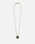Guess Mainline Back To Black Octagon Necklace Black/Gold