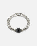 Guess Mainline Lion King Crystal Exagon Bracelet Silver