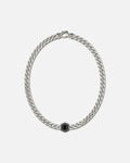 Guess Mainline Lion King Crystal Exagon Necklace Silver