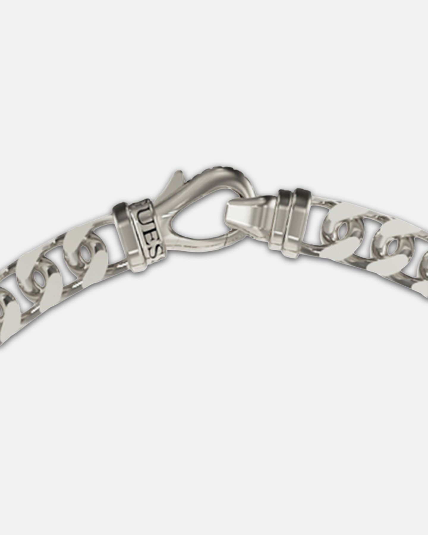 Guess Mainline Lion King Crystal Exagon Necklace Silver