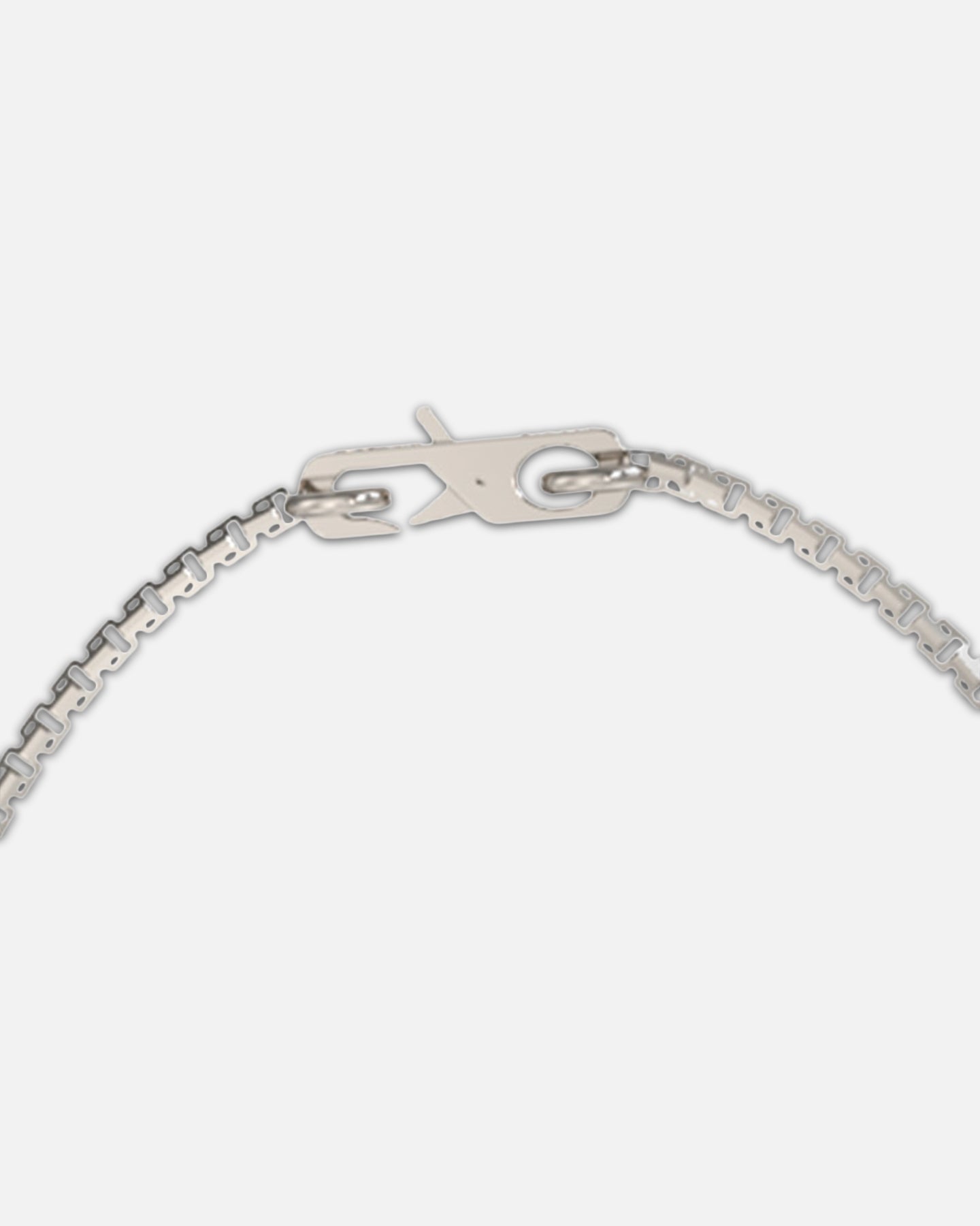 Guess Mainline Lion King Crystal Exagon Necklace Silver
