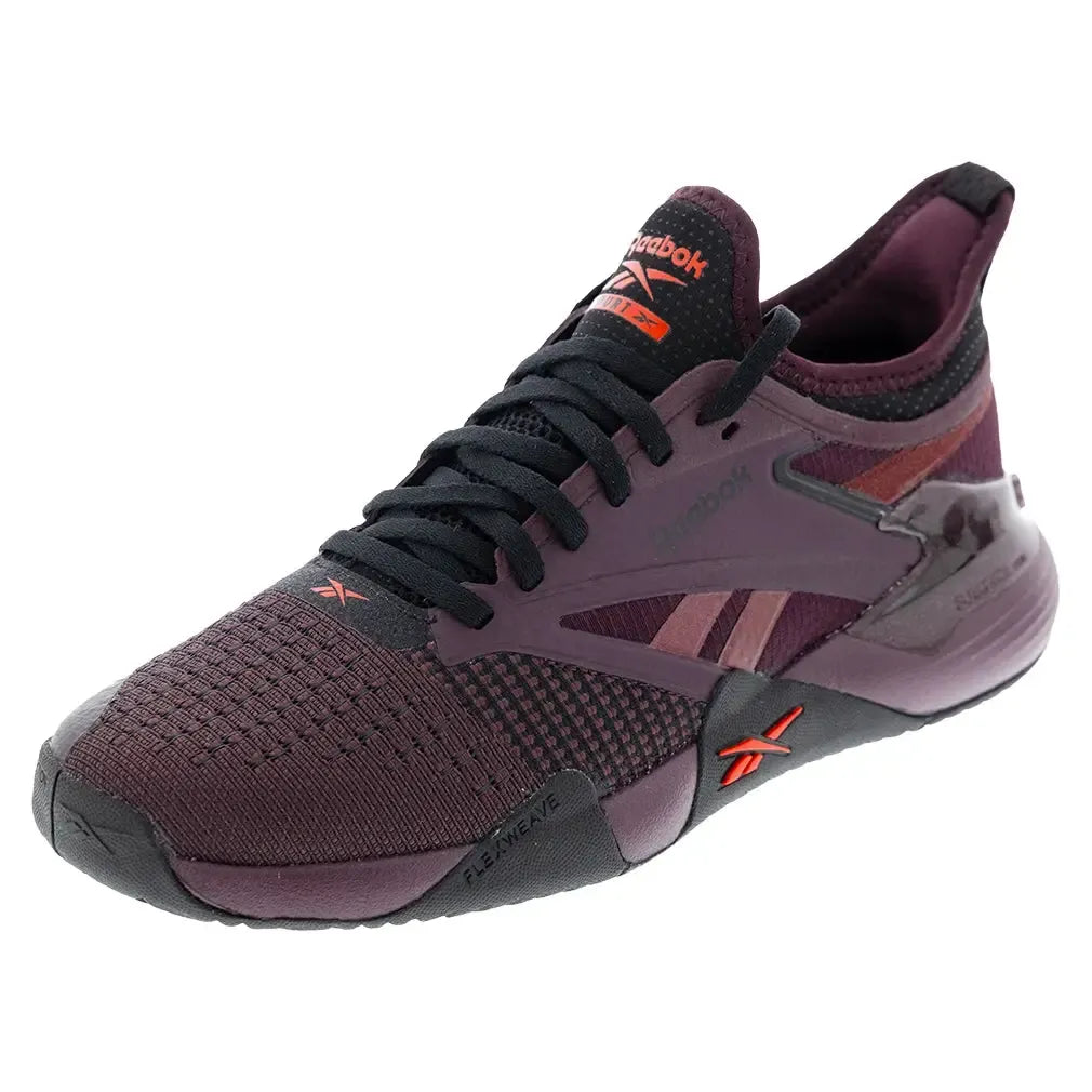 Women's Nano Court Training Shoes Black Cherry and Black-Footwear-Reebok-100231714-U25copy-Tennis Express