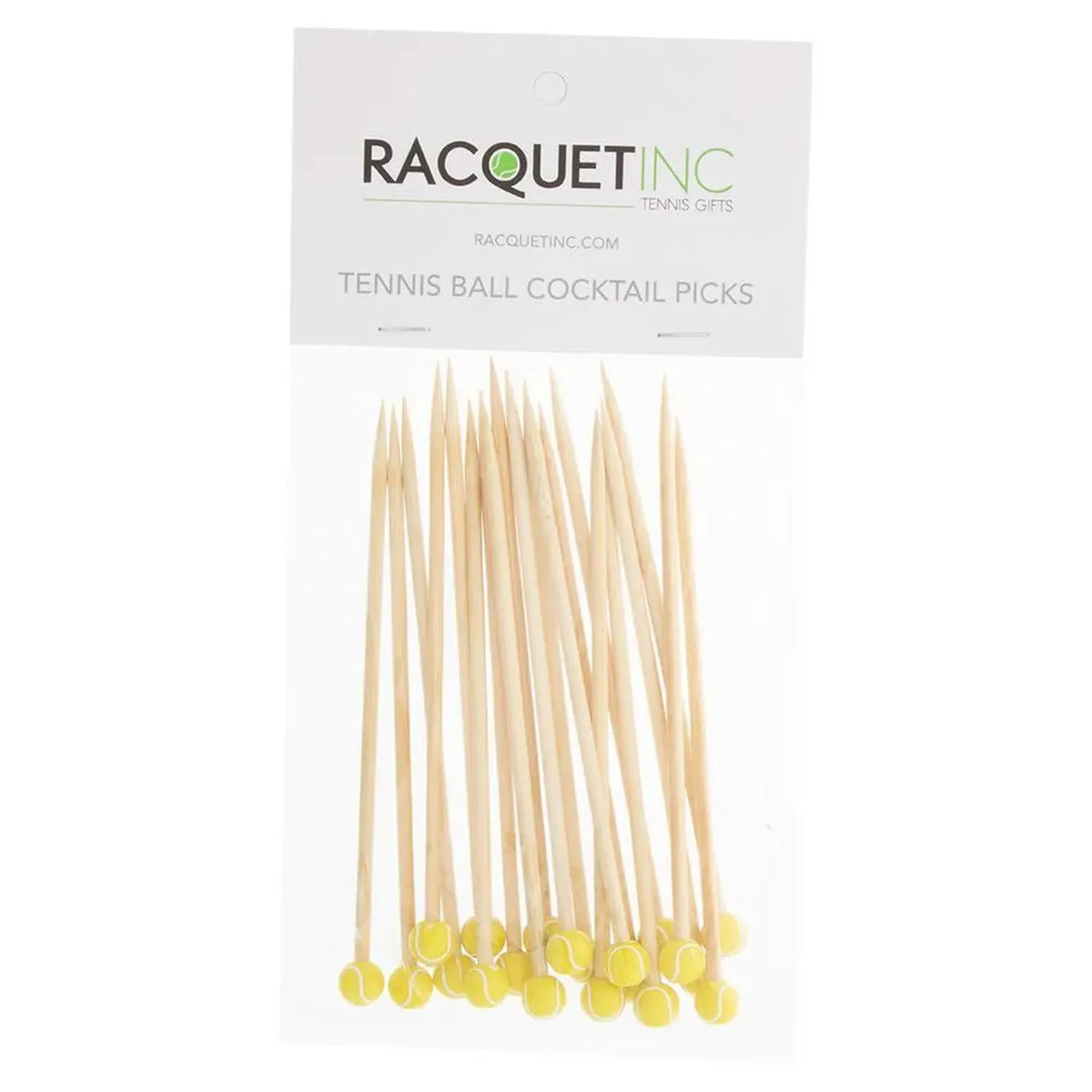 Tennis Ball Cocktail Picks 20 Pack-Accessories-Racquet Inc-101744-DEFAULT-L-1-[Sku]-Tennis Express