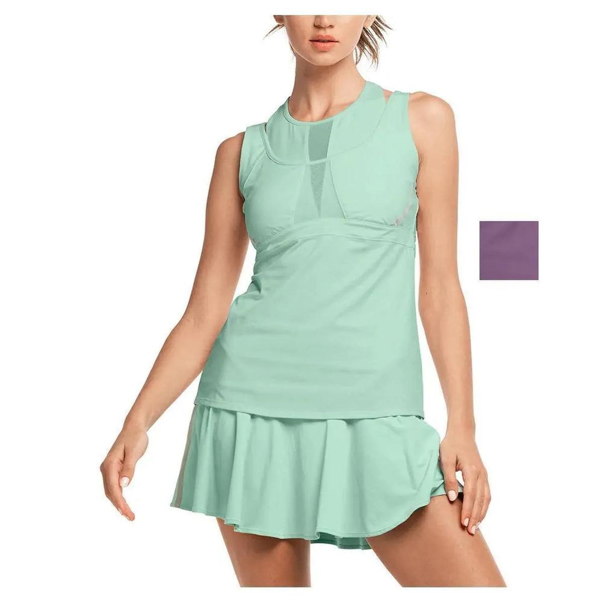 Women's Architect Bralette Tennis Tank-Apparel-Lucky In Love-102579-DEFAULT-L-1-[Sku]-Tennis Express