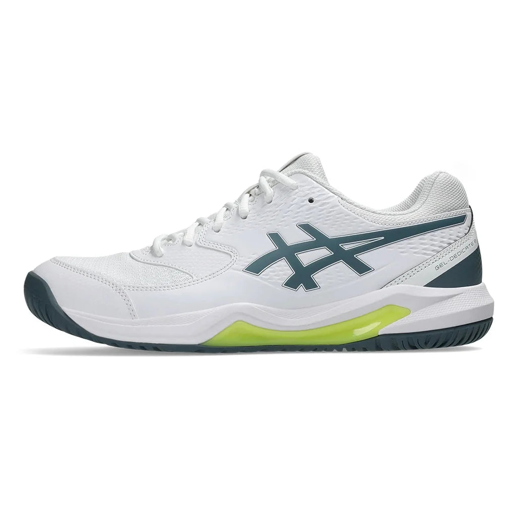 Men's GEL-Dedicate 8 Tennis Shoes White and Ironclad