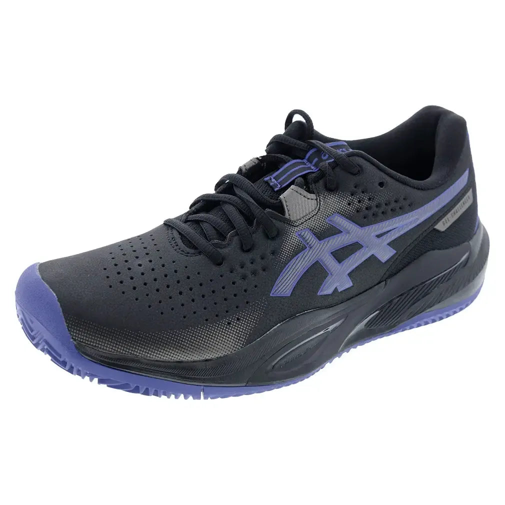 Men's GEL-Challenger 15 Clay Tennis Shoes Black and Dark Cobalt-Footwear-Asics-1041A508-001F25copy-Tennis Express