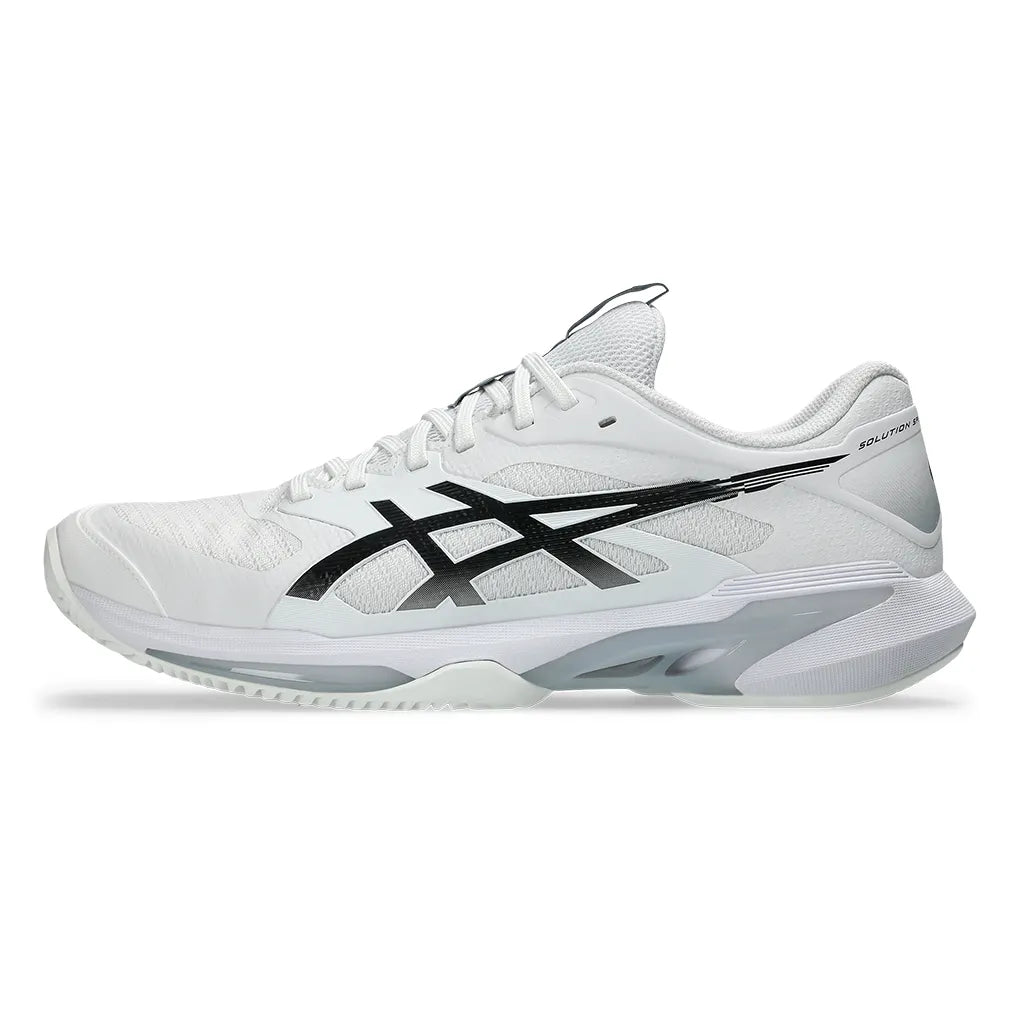 Men's Solution Speed FF 4 Clay Tennis Shoes White and Black