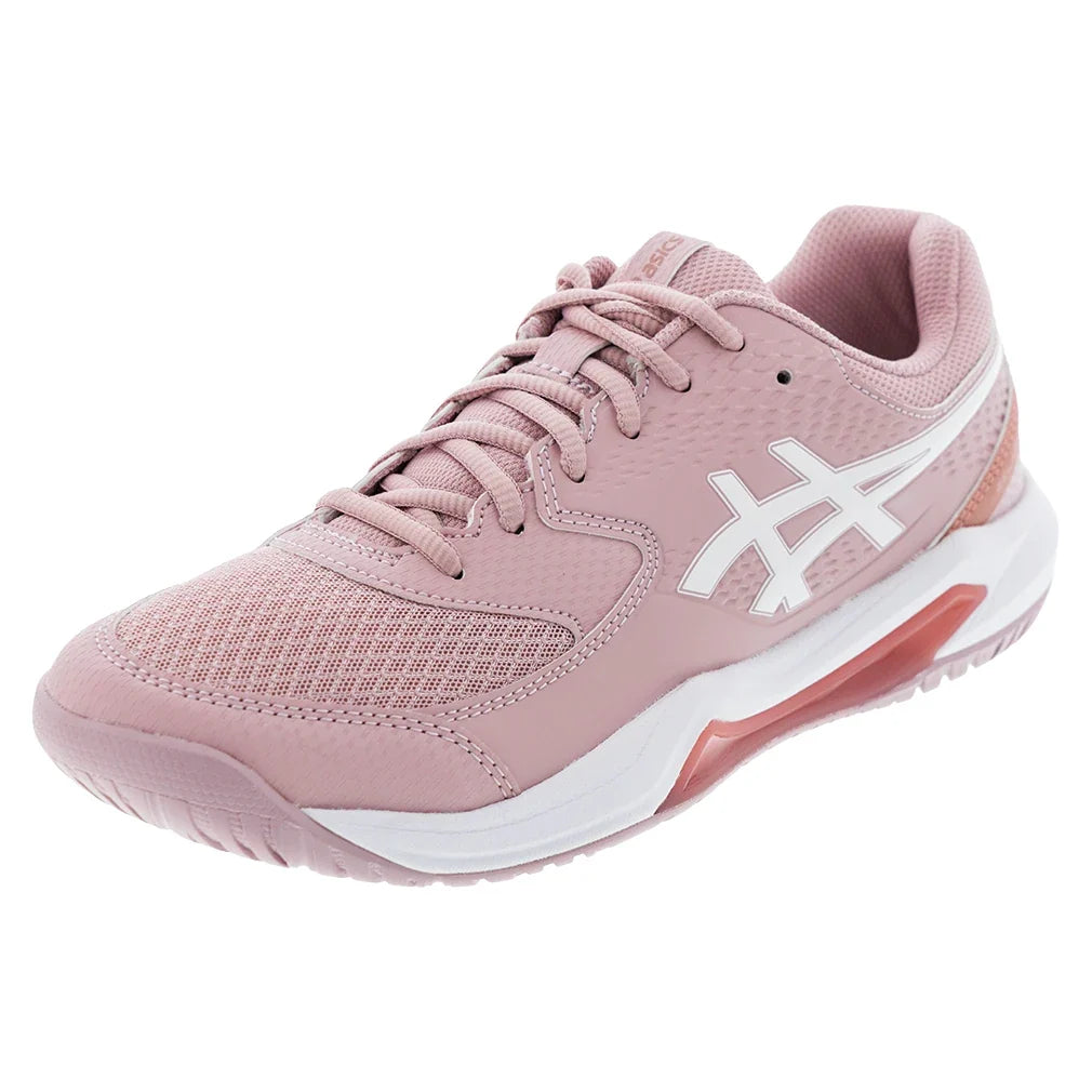 Women's GEL-Dedicate 8 D Width Tennis Shoes Morganite and White-Footwear-Asics-6-MORGANITE/WHITE, [current_file_name-Tennis Express