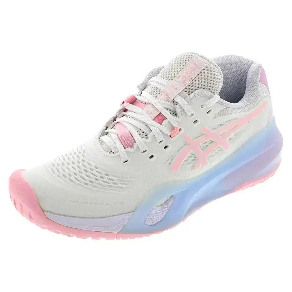 Women's GEL-Resolution X Tennis Shoes White and Pink Salt - Exclusive-Footwear-Asics-1042A310-100F25-x_8dbd0860-3061-4797-9e06-4d9ae7da5027_1-Tennis Express