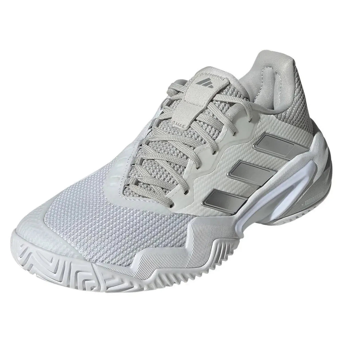 Women's Barricade 13 Tennis Shoes White and Gray-Footwear-Adidas-110173-DEFAULT-L-Tennis Express