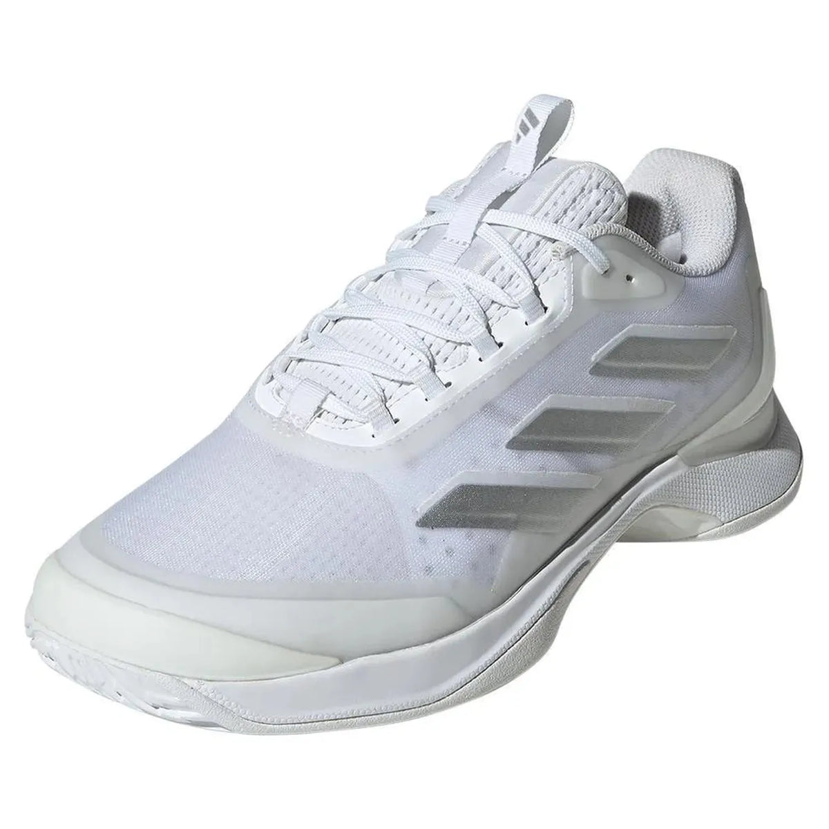 Women's Avacourt 2 Tennis Shoes White and Silver Metallic-Footwear-Adidas-110271-DEFAULT-L-Tennis Express