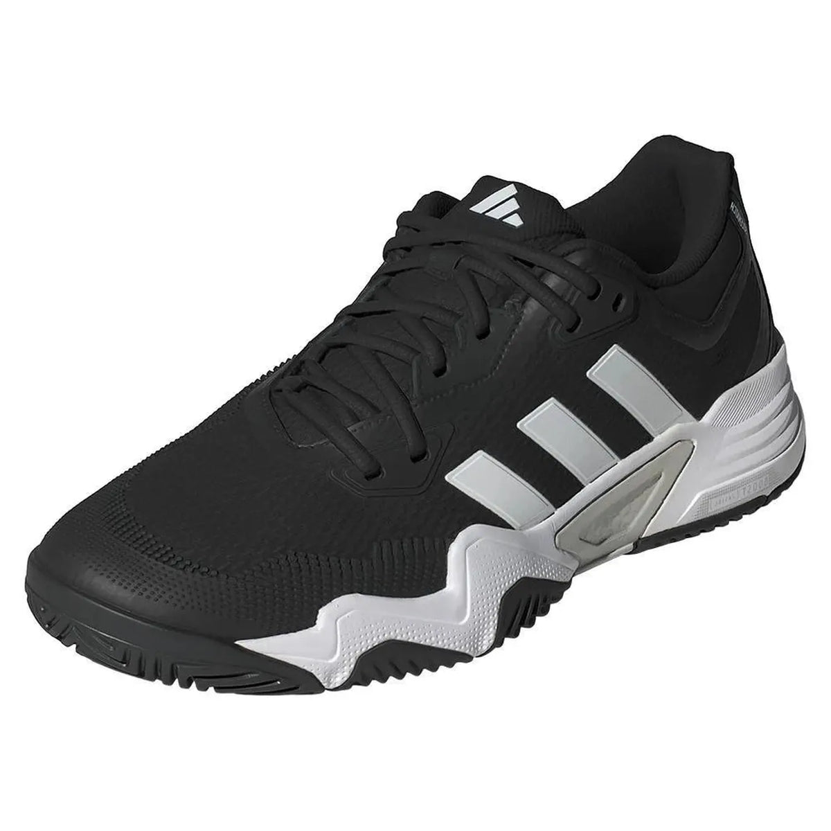 Mens Solematch Control 2 Tennis Shoes Core Black and Silver Metallic-Footwear-Adidas-112621-DEFAULT-L-Tennis Express