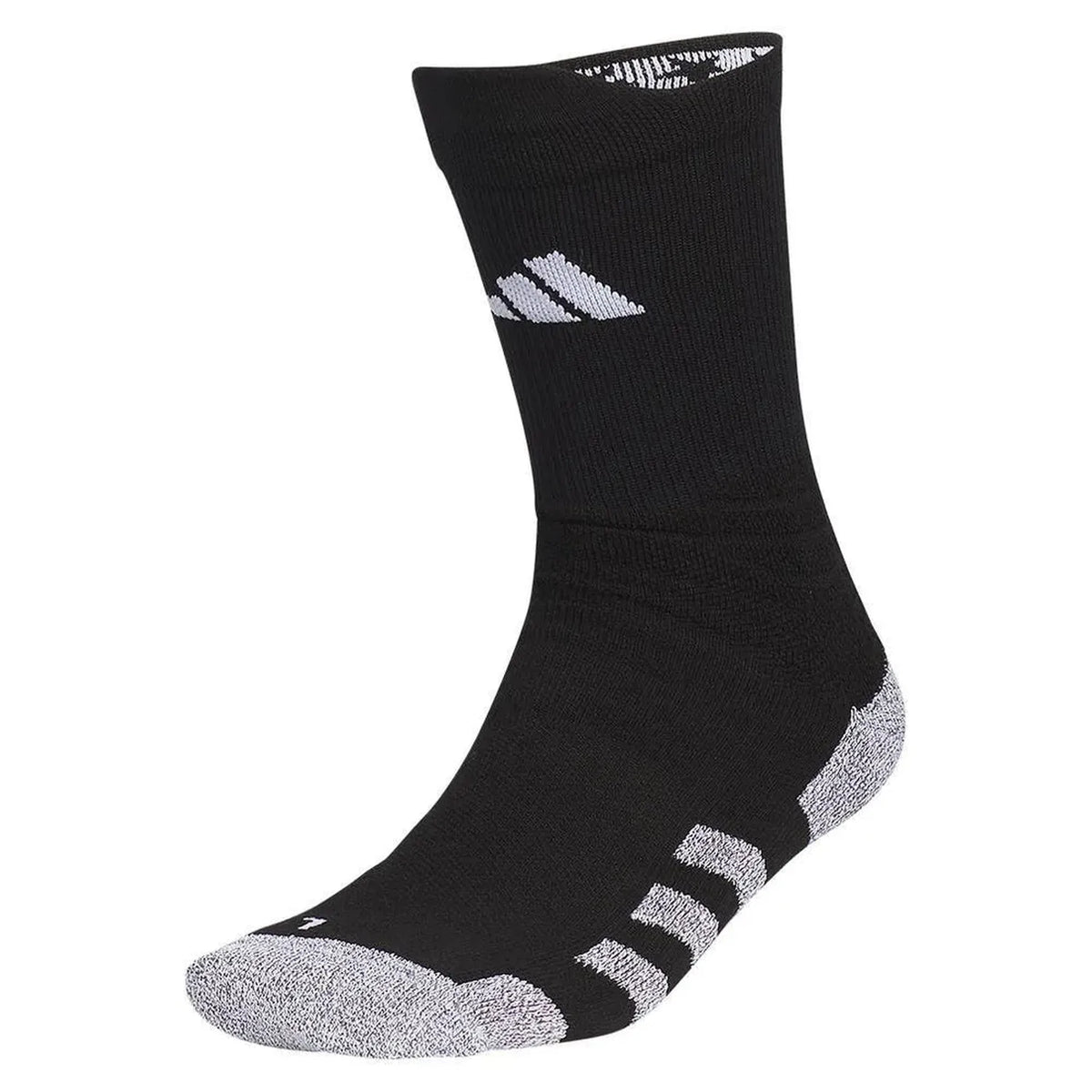 5-Star Team Traxion 2.0 Crew Socks Black and White-Socks-Adidas-112823-DEFAULT-L-Tennis Express