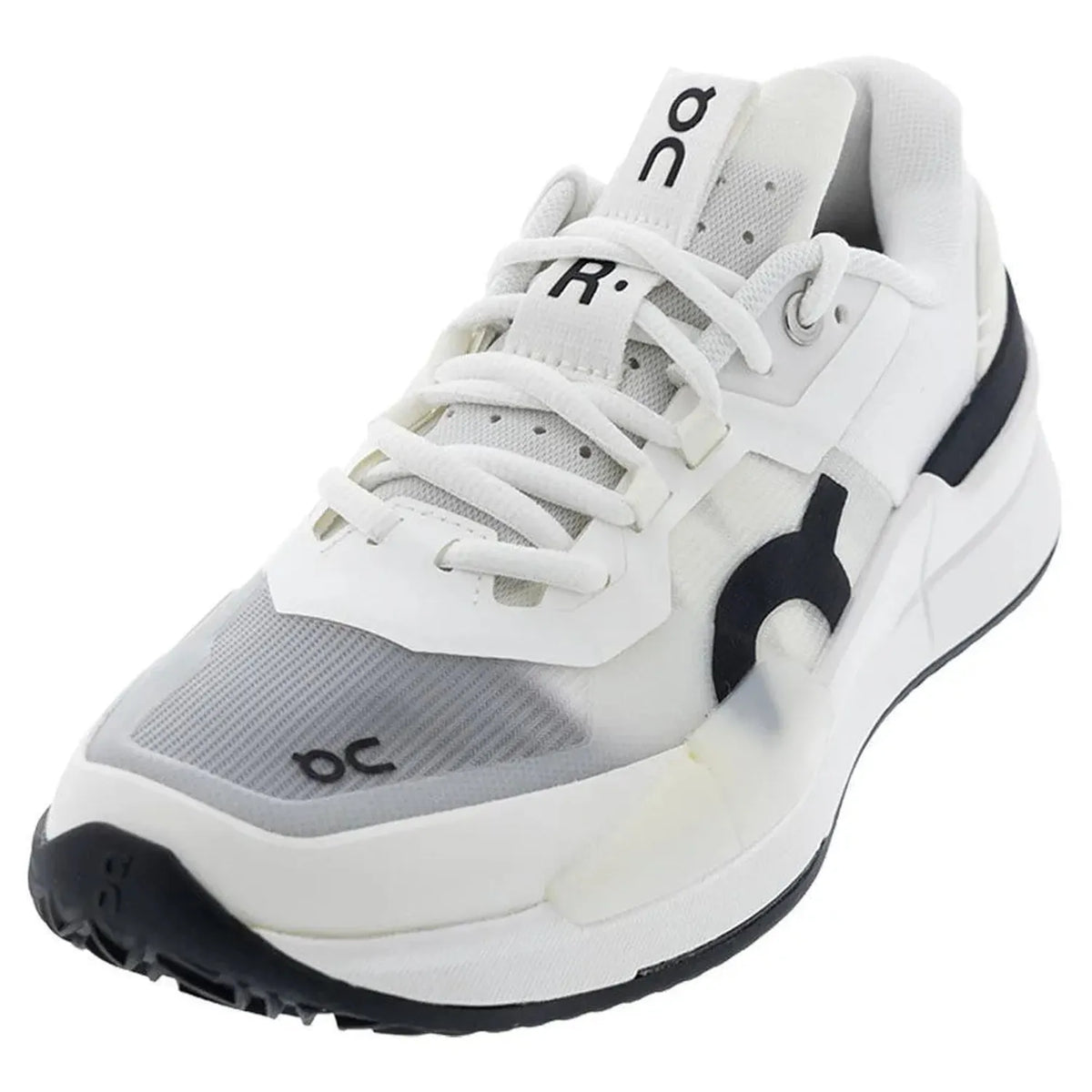 Men's The Roger Pro 2 Clay Tennis Shoes White and Black-Footwear-On-112908-DEFAULT-L-1-[Sku]-Tennis Express