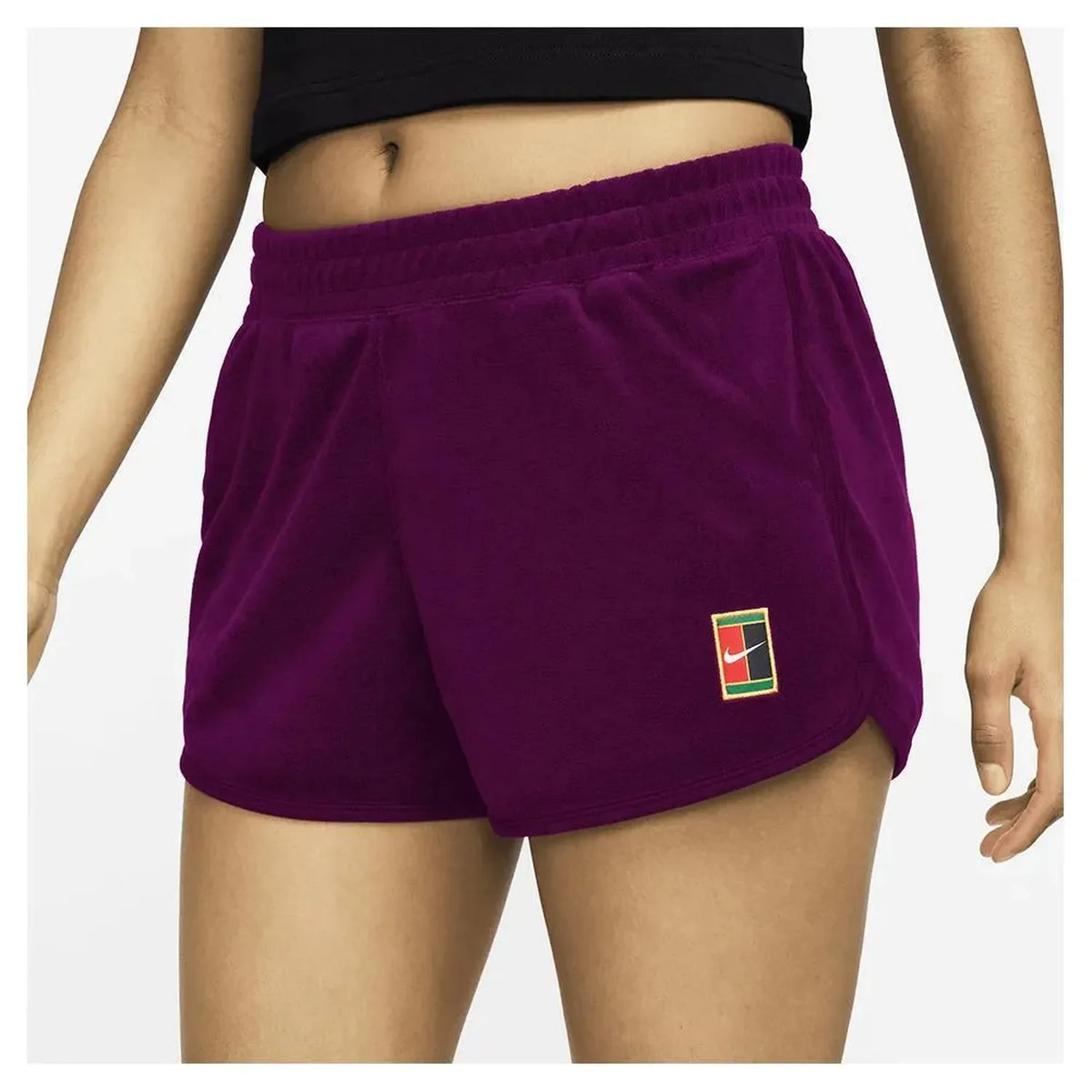 Womens Heritage Mid-Rise Tennis Shorts Sangria-Apparel-Nike-113063-DEFAULT-L-Tennis Express