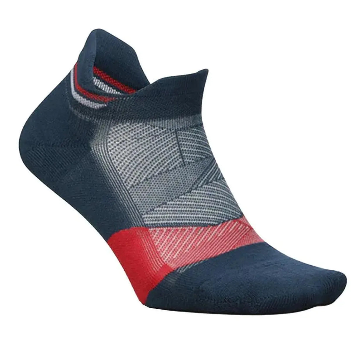 Elite Max Cushion No Show Tab Socks USA Navy-Socks-Feetures-113297-DEFAULT-L-Tennis Express